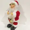 Fabricante nuevo estilo genuino 12 pulgadas navidad dos pies lucha vientre gafas de sol sacudiendo santa santa pequeño regalo de navidad eléctrico arreglo de navidad colocación decoración de lujo details Picture